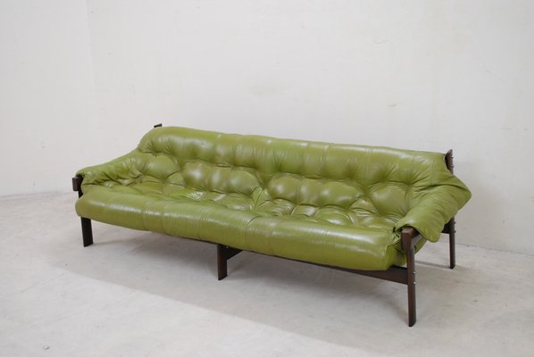 Model Mp 041 Lime Green Leather Sofa From Percival Lafer 1961 For Model Mp 041 Lime Green Leather Sofa From Percival Lafer 1961 6