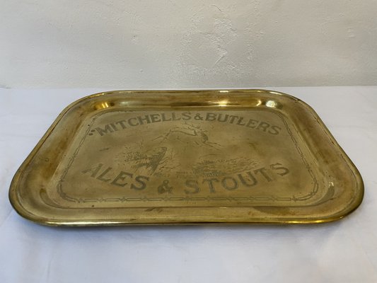 Messing Tablett von Mitchells & Butlers Ales & Stouts, 1950er bei Pamono kaufen