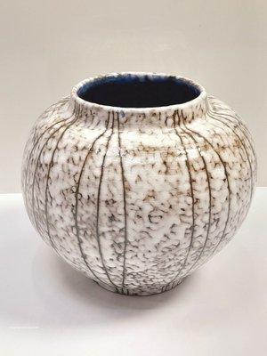Künstlerischer Keramik Blumentopf, Ungarn, 1970er