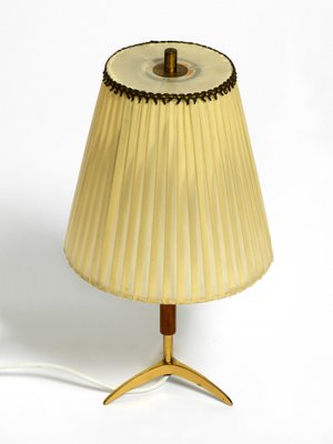 Small Mid-Century Brass Star Base Table Lamp from Kalmar for sale at Pamono