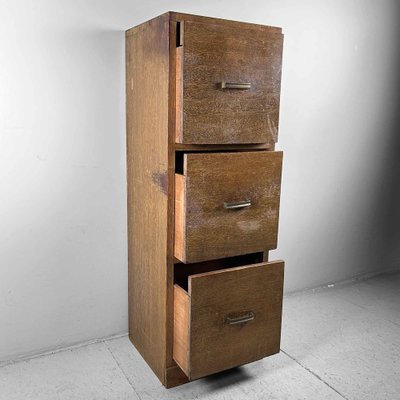 Tall Wooden Filing Cabinet Japan 1940s for sale at Pamono