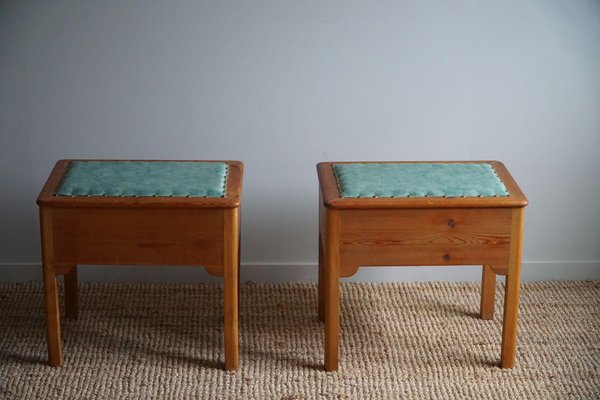 Vintage sewing stool with storage sales