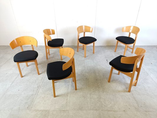 Vintage Ikea Dining Chairs by Niels Gammelgaard, 1990s, Set of