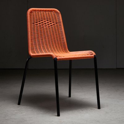 Orange plastic garden chairs online