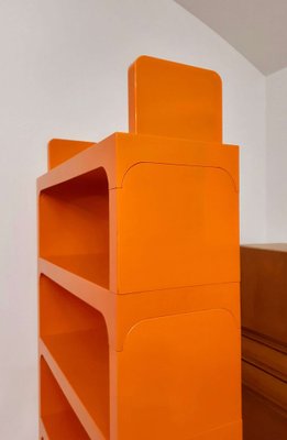 Modular Bookshelf by Olaf Von Bohr for Kartell Italy 1960s Set of 5 for sale at Pamono