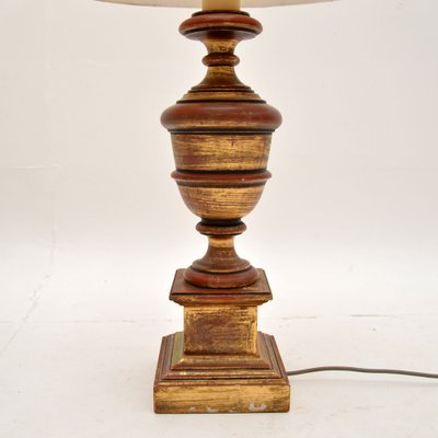 Vintage Gilt Wood Table Lamps 1950 Set of 2 for sale at Pamono
