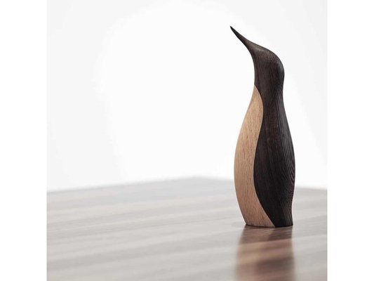 Large Penguin Model by Hans Bunde in Wengé, 1950s for sale at Pamono