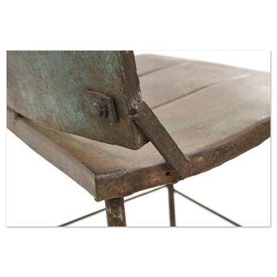 Vintage Industrial Chair in Metal for sale at Pamono