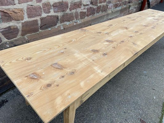 Large French Farm Table, 1920s for sale at Pamono