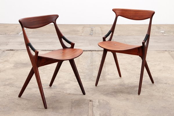 Model 71 Dining Chairs by Arne Hovmand Olsen for Mogens Kold