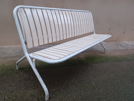 Folding on sale metal bench