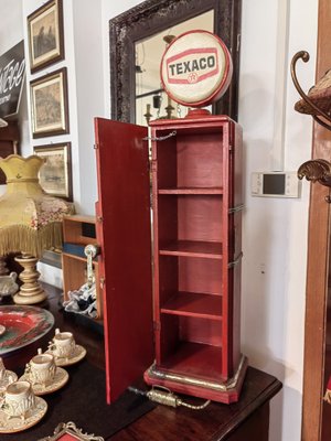 Armoire De Bureau Texaco Biscottini - Fer Peint Main, Style Vintage, Neuve