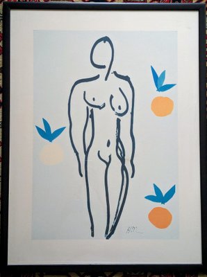 Henri Matisse, Nude with Oranges, 1958, Large Original Lithograph