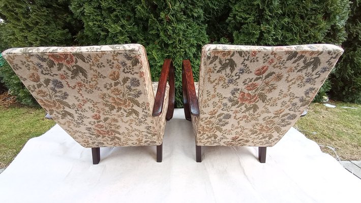 Armchairs attributed to Jindrich Halabala for Up Zavody 1950s Set of 2 for sale at Pamono