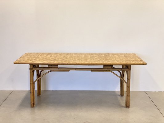 Bamboo extendable dining sale table