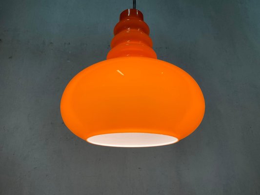 Orange glass pendant light deals
