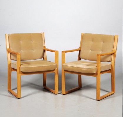 Mid Century Scandinavian Corner Chairs by Karl Eric Ekselius for