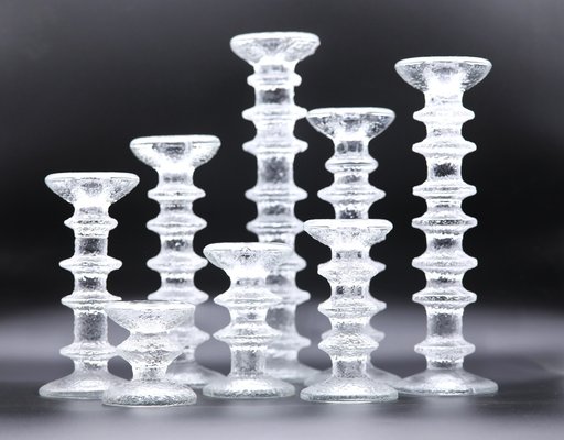 Festivo Candleholders in Glass by Timo Sarpaneva for Iittala