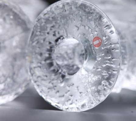 Festivo Candleholders in Glass by Timo Sarpaneva for Iittala