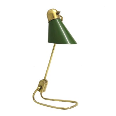 Mid-Century French Adjustable Brass Table or Desk Lamp from Jumo