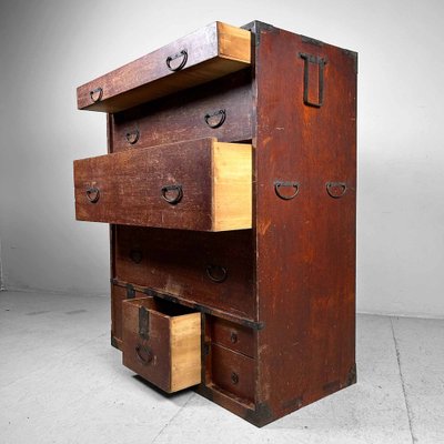 Japanese Traditional Tansu Drawer Cabinet, 1920s for sale at