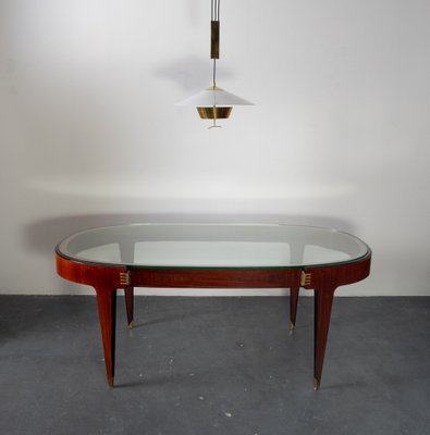 Rosewood dining table with glass top deals