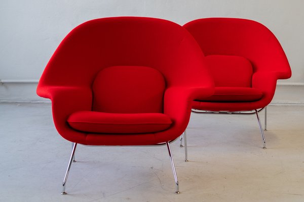 Womb Chairs by Eero Saarinen for Knoll Inc., Set of 2 for sale at Pamono