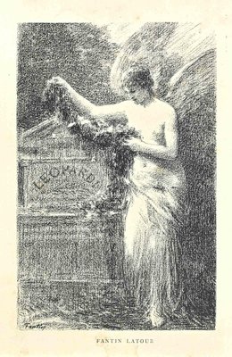 Henri Fantin-Latour, Commemoration of Leopard, Lithograph, 19th