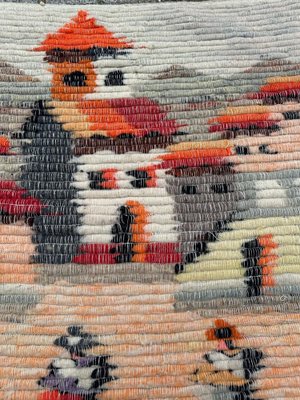 Couv' Péruvienne Fair Trade – Tapisserie Laine San Pedro 1m X 0,70m