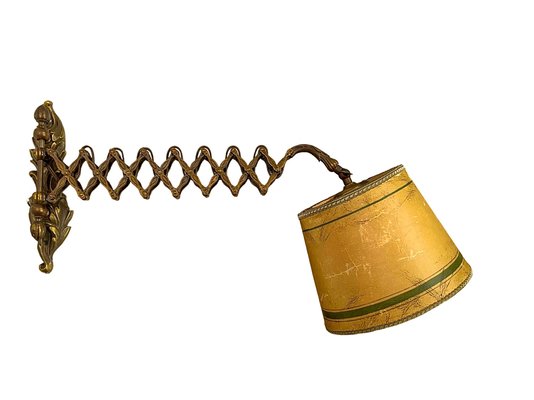 Bronze vintage lamp ブロンズ ヴィンテージ レトロ Vintage Bronze Scissor Wall Lamp, 1930 for sale at Pamono