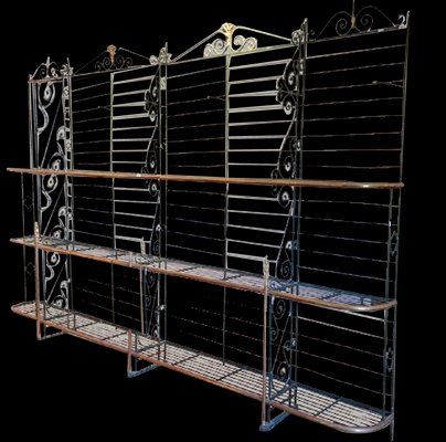 Brass sale bakers rack