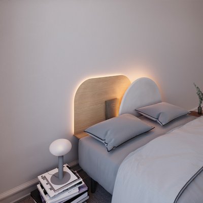 Testiera Per Letto Decorativa In PVC – Effetto Forgiatura, Modello Tedesco, 200x60 Cm, Bianca - 2