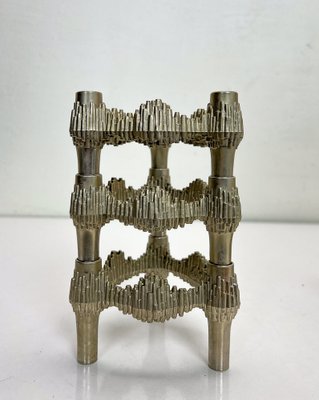 Brutalistische Kerzenhalter von Quist, 1970er, 3er Set bei