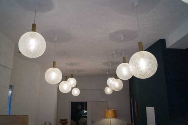 Bubble Gl Ball Lamps From Doria 1960s Set Of 11 Bubble Gl Ball Lamps From Doria 1960s Set Of 11