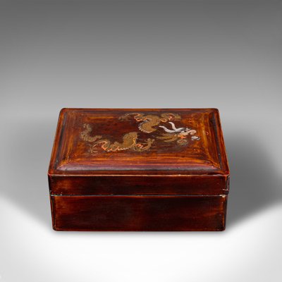 Japanese Art Deco Lacquered Nesting Storage Boxes, 1930s
