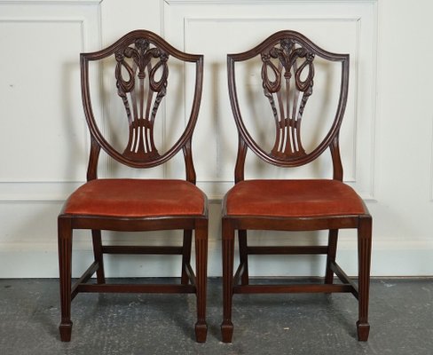 Victorian Carver Hallway Side Chairs by Hepplewhite Set of 2 for sale at Pamono