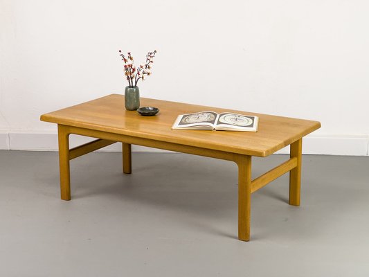 Vintage Oak Coffee Table by Niels Bach 1970s