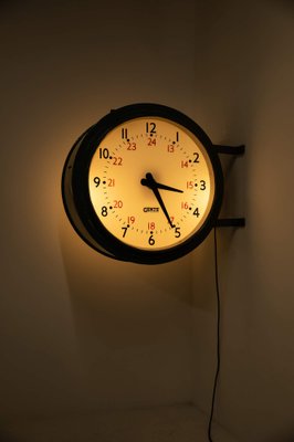 Horloge Murale Vintage Bakélite Double Face GENT Of Leicester - Années 40/50 - Fonctionne