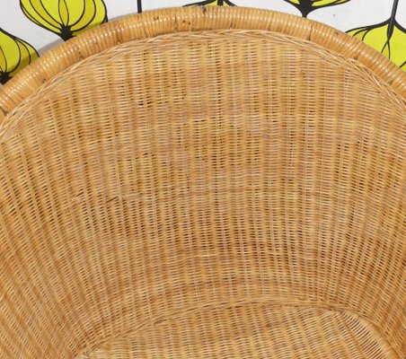 Balloon Chair in Wicker for sale at Pamono