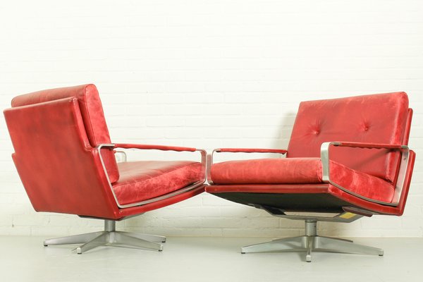 Set of Mid-Century Swivel Lounge Chairs, Germany, 1960s for sale