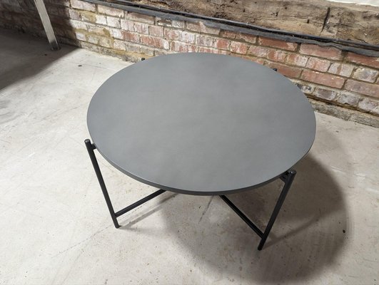 Concrete Top Round Outdoor Table