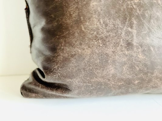 Cuscino testiera marrone 80 cm in ecopelle | Leroy Merlin