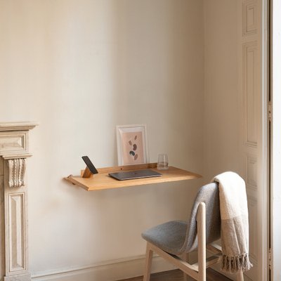 Alada Oak Floating Folding Desk from Woodendot for sale at Pamono