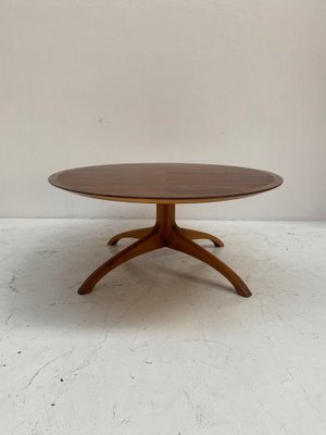 Oval Palisander Coffee Table 1960s for sale at Pamono