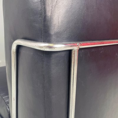 Container Furniture - Sedia classica moderna di metà secolo con struttura quadrata in metallo resistente, poltrona per soggiorno, camera da letto, casa e ufficio, con rivestimento in microfibra
