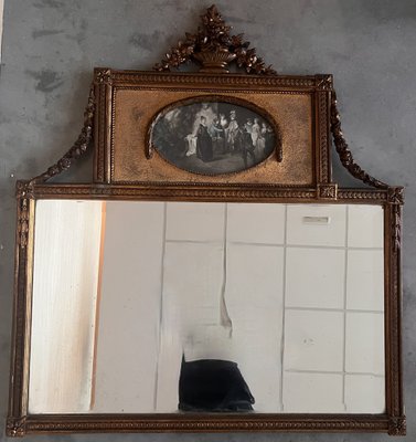 Specchio da parete rettangolare Trumeau, fine XIX secolo in vendita su  Pamono