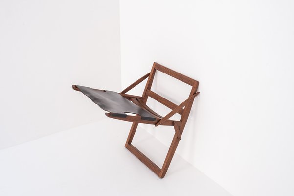 Vintage Folding Stool by Peter Hvidt Orla M lgaard Nielsen for Ludvig Pontoppidan 1950s
