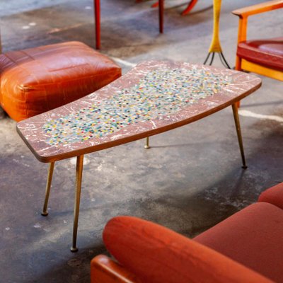 Mid century mosaic coffee table deals