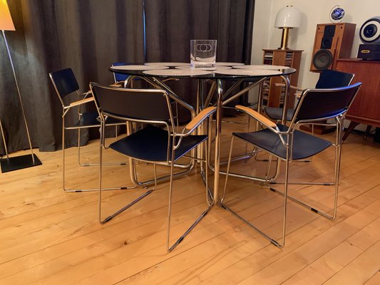 Sultana Chairs from Arrben, Italy, 1980s, Set of 4 for sale at Pamono