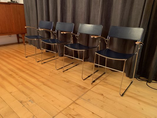 Sultana Chairs from Arrben, Italy, 1980s, Set of 4 for sale at Pamono